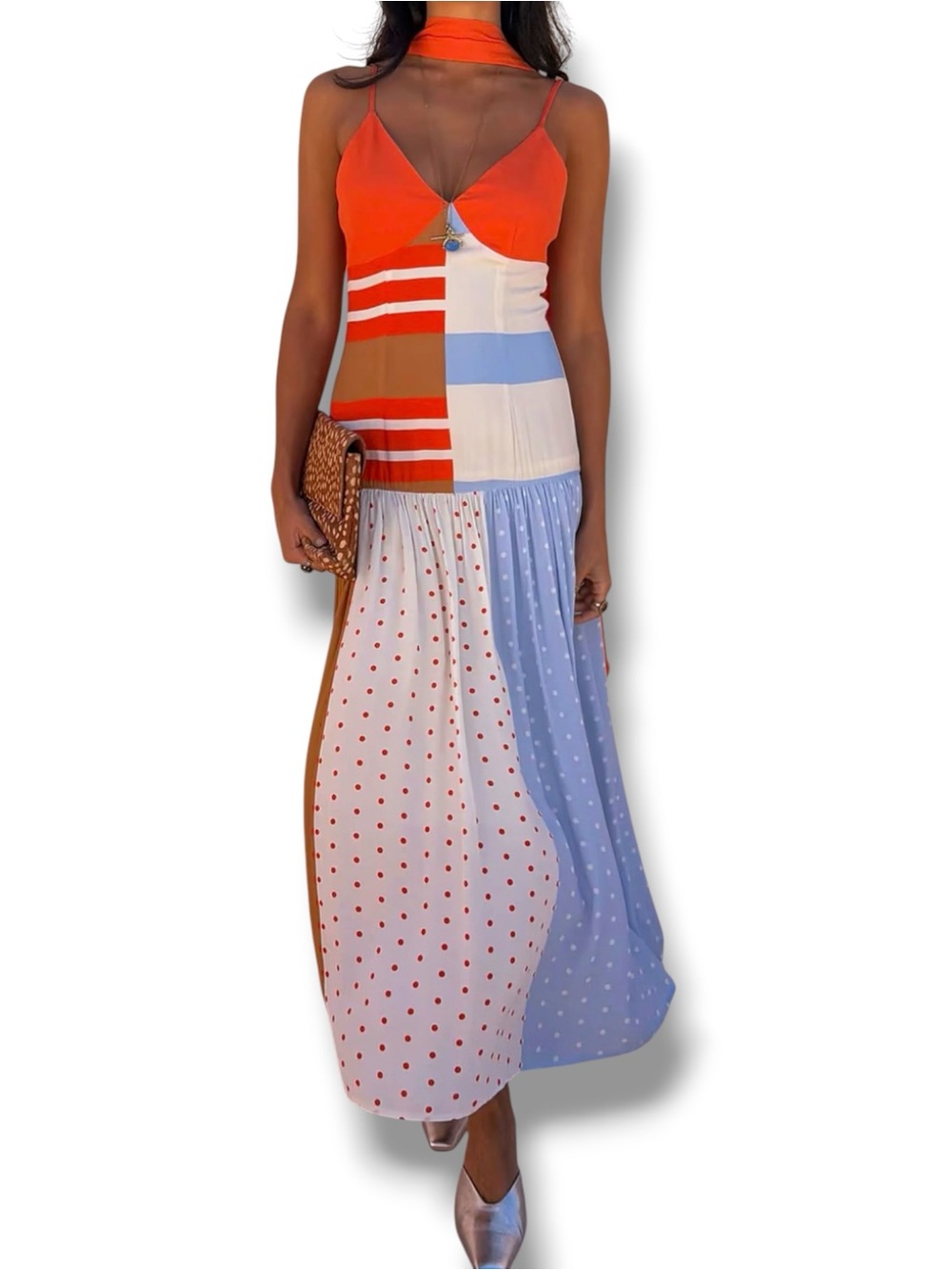 Never Fully Dressed Multi Stripe Bea Dress NWT US Size 22